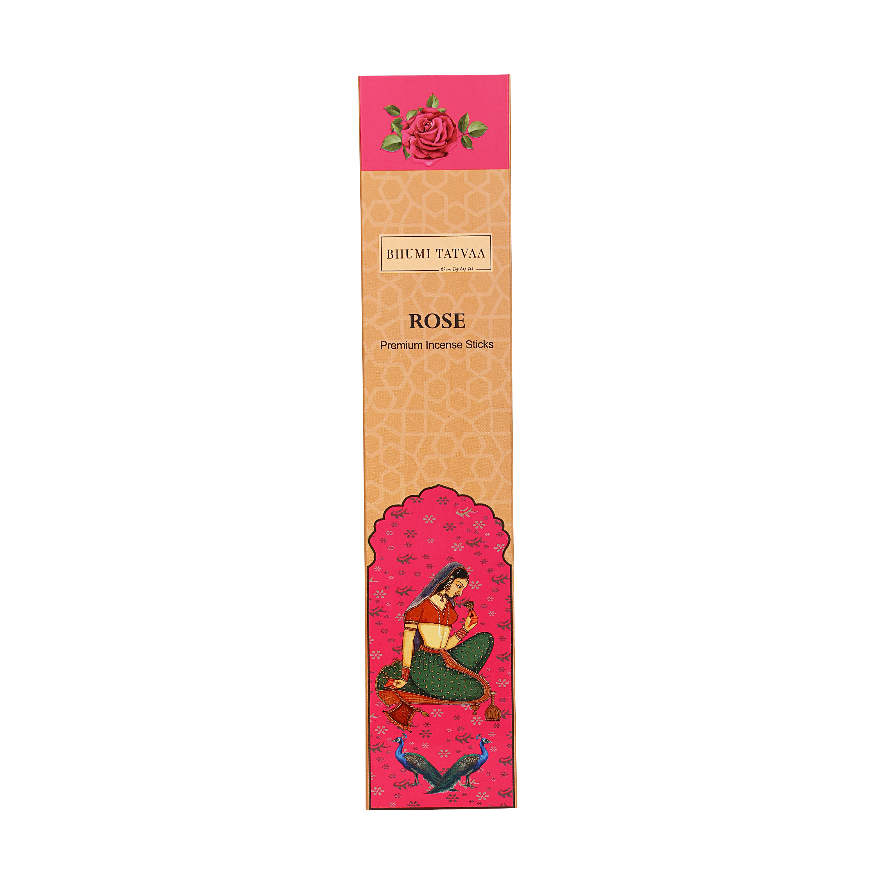Rose Incense Sticks – 40 Sticks Pack | Bhumi Tatvaa