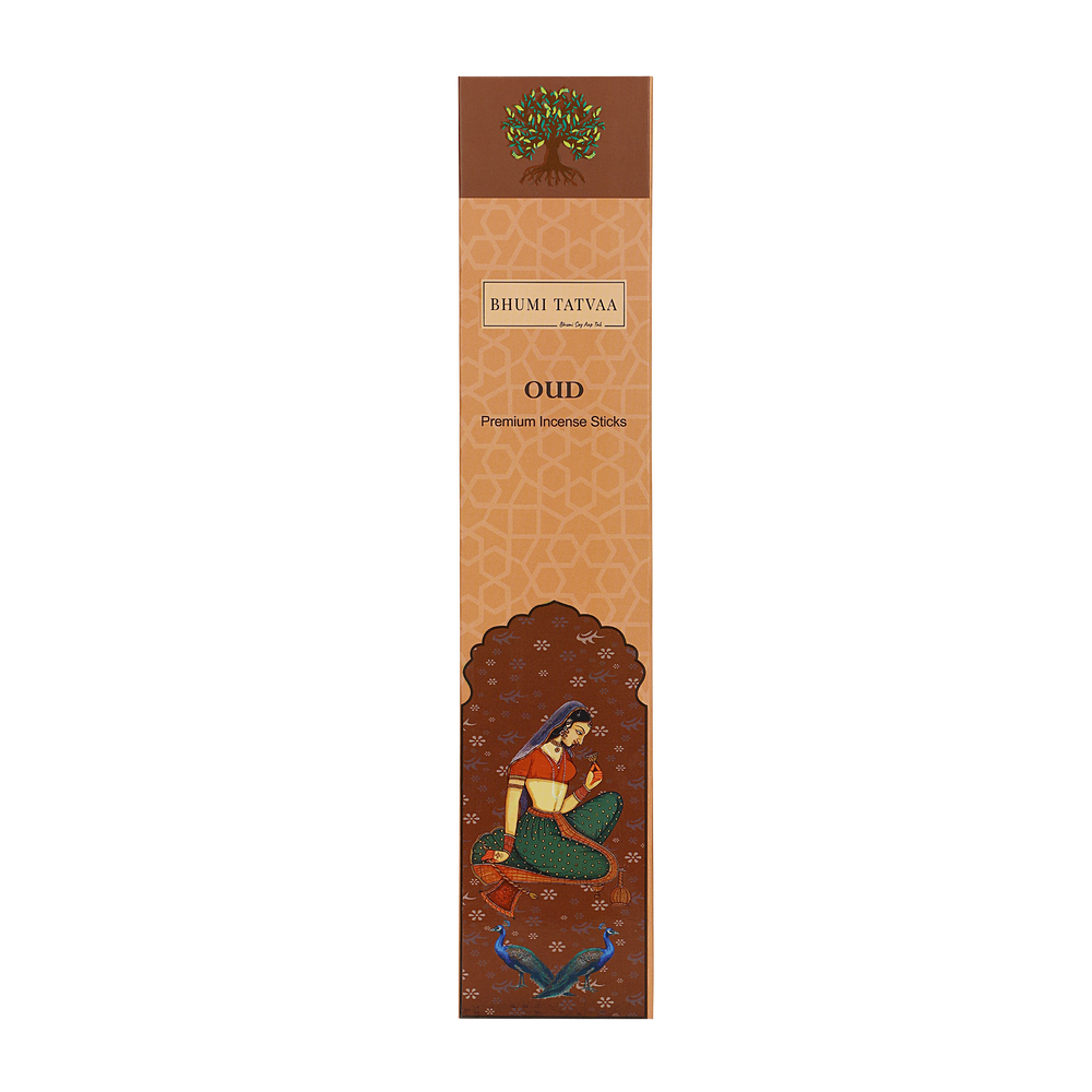 Oud Incense Sticks – 40 Sticks Pack | Bhumi Tatvaa