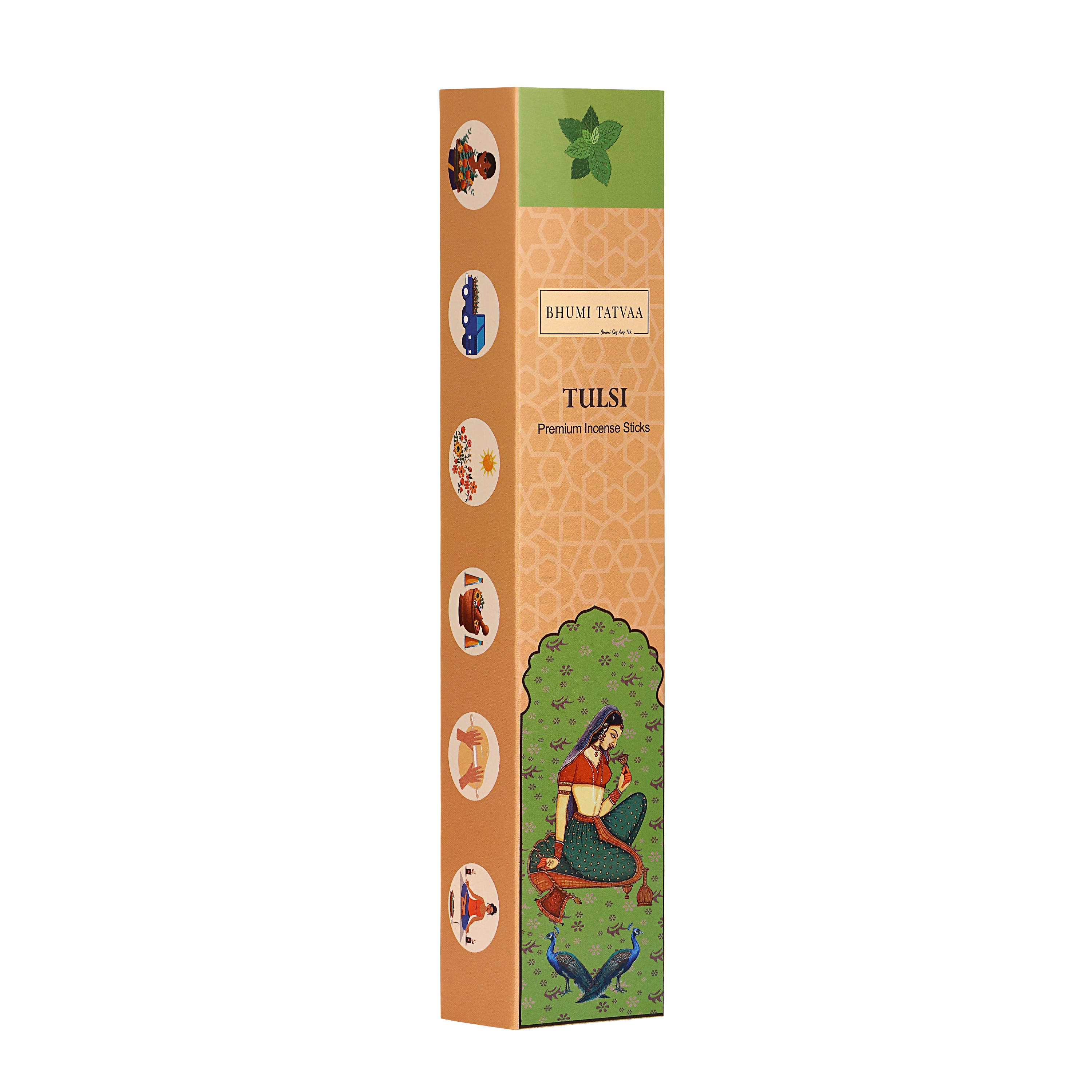 Tulsi Incense Sticks – 40 Sticks Pack | Bhumi Tatvaa