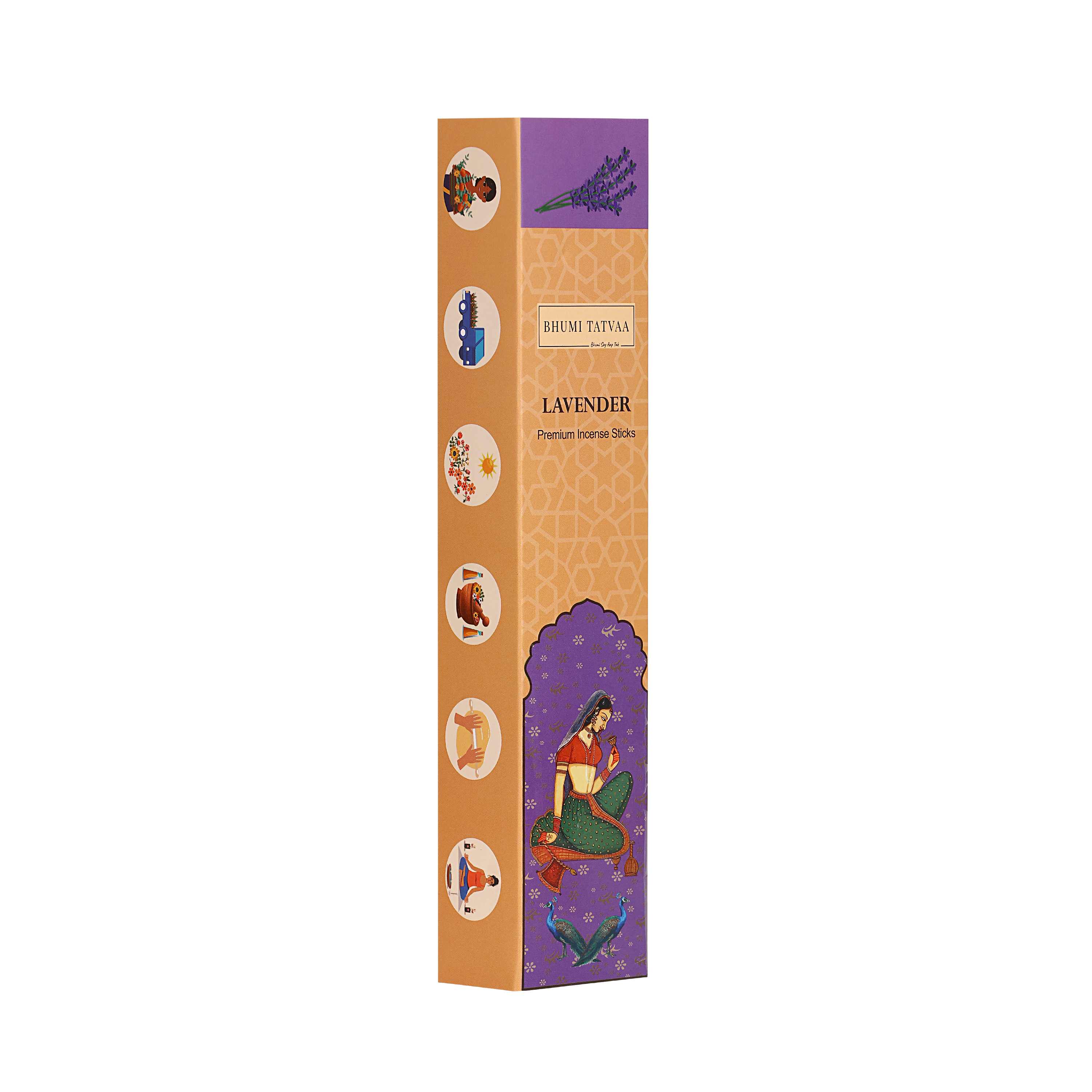 Lavender Incense Sticks – 40 Sticks Pack | Bhumi Tatvaa