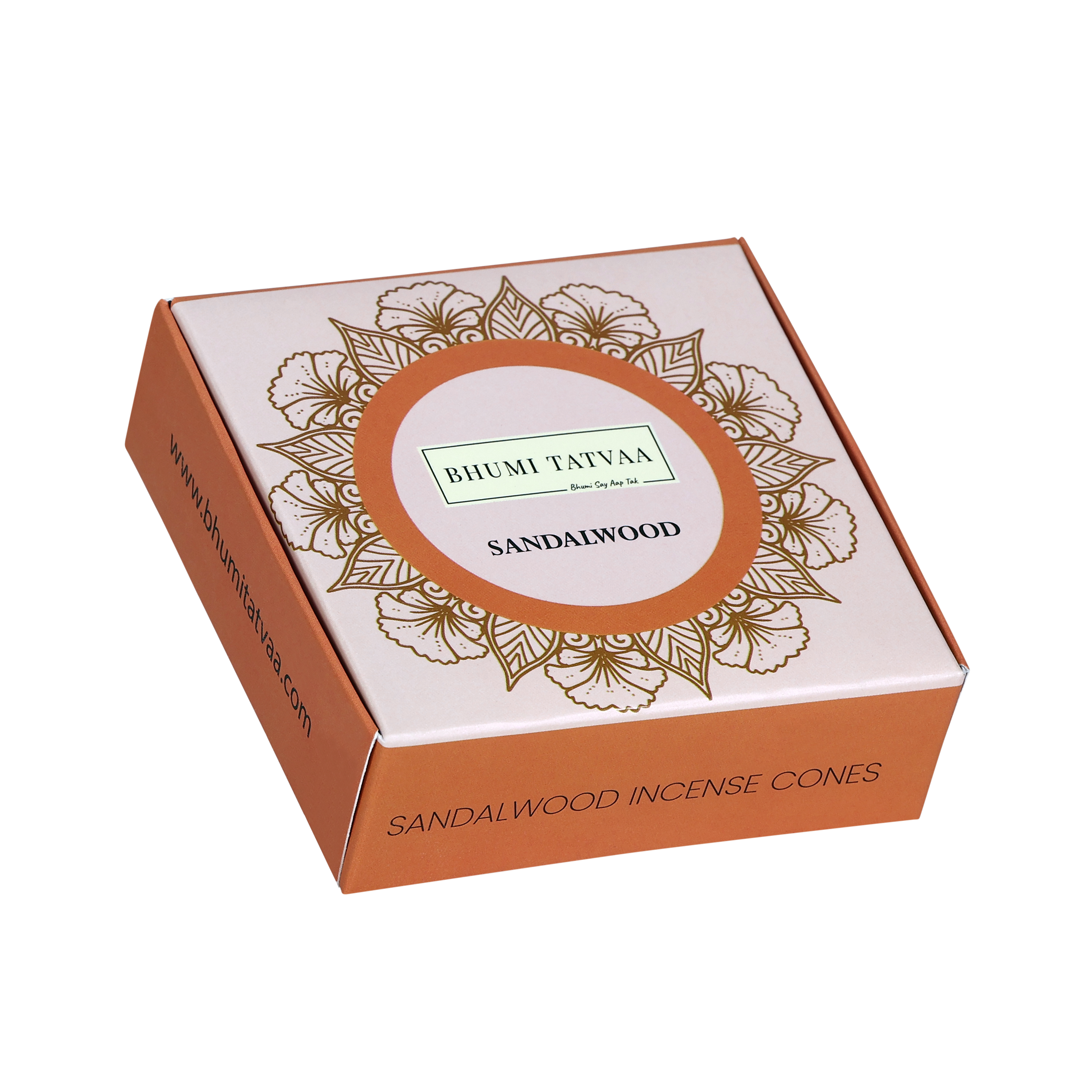 Sandalwood Incense Cones – 40 Cones Pack | Bhumi Tatvaa