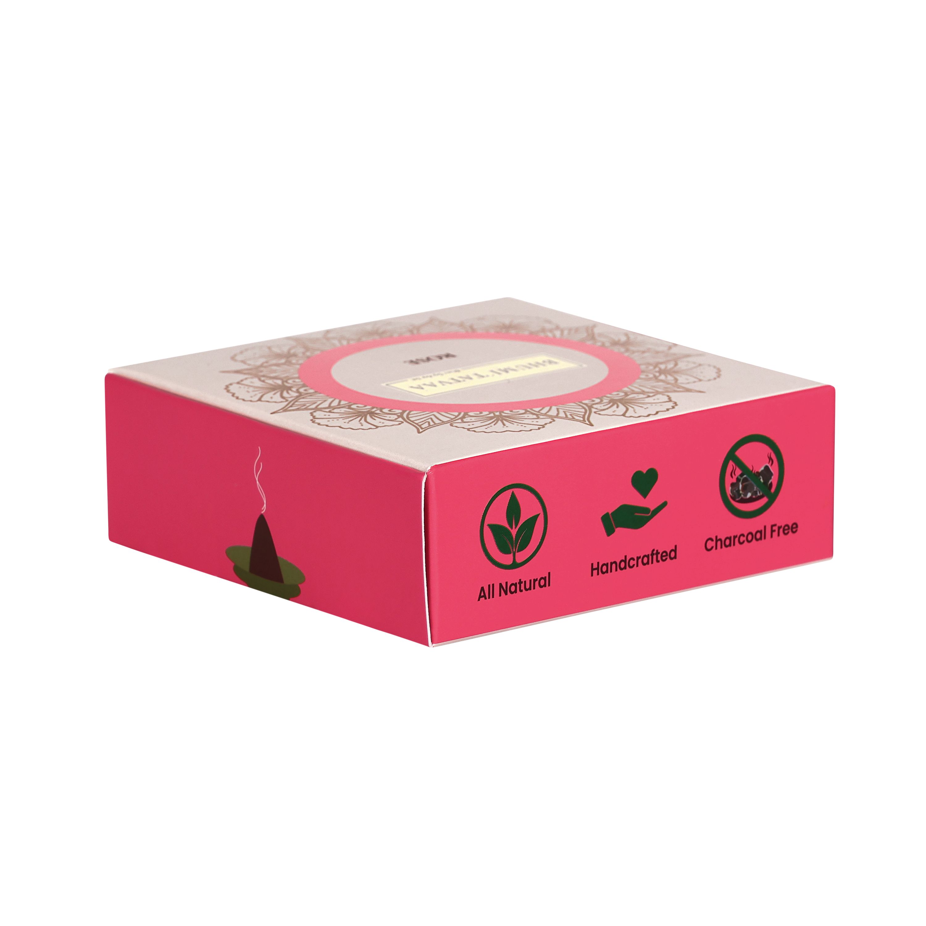 Rose Incense Cones – 40 Cones Pack | Bhumi Tatvaa