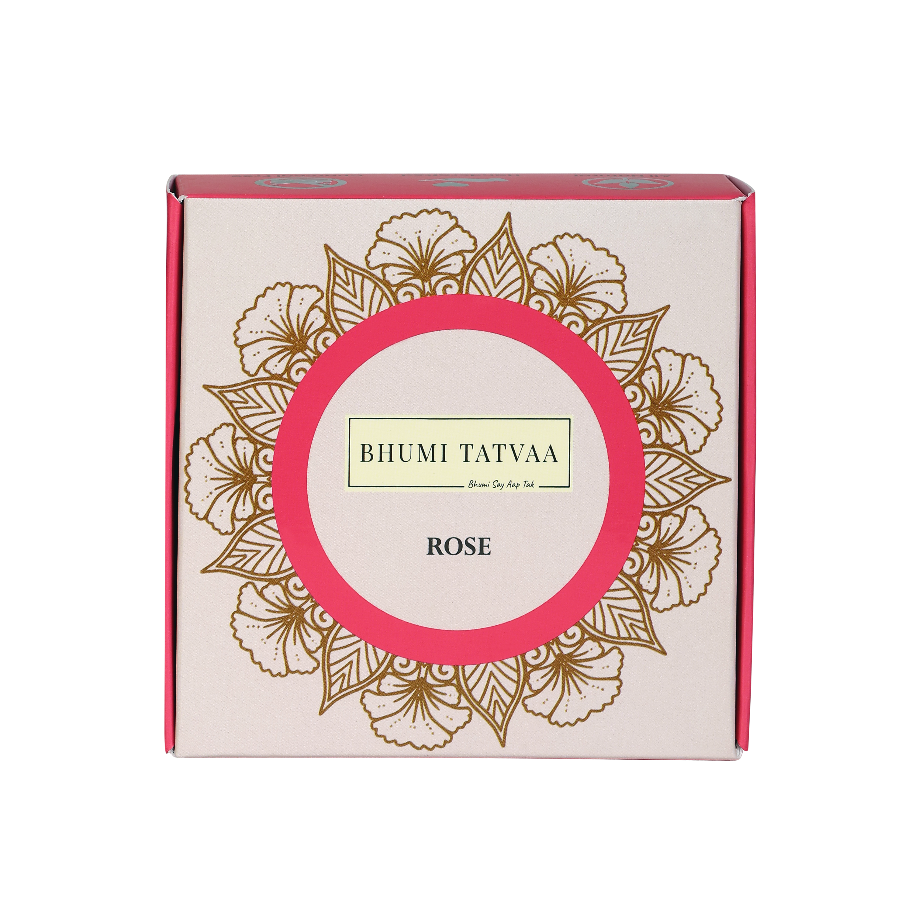 Rose Incense Cones – 40 Cones Pack | Bhumi Tatvaa