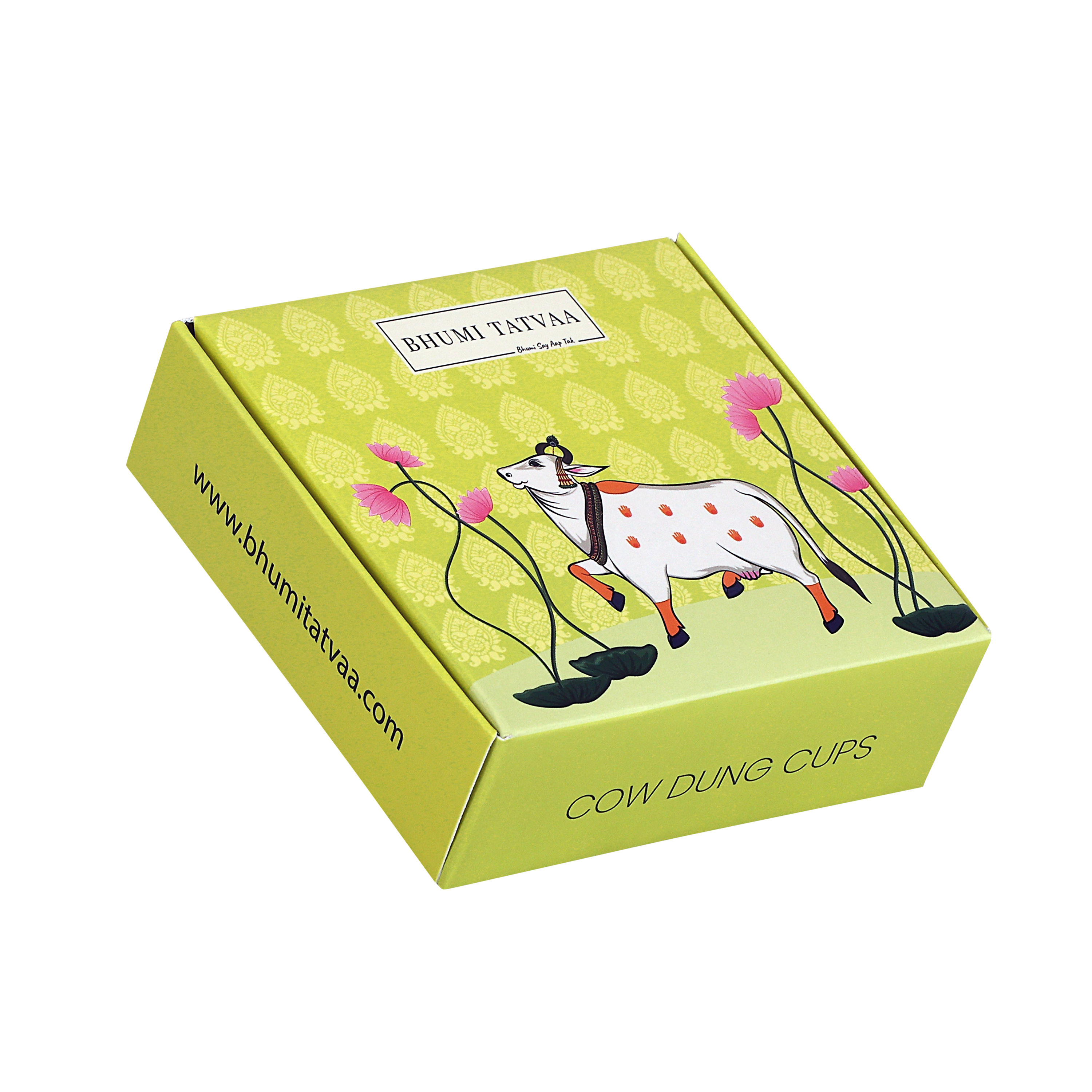 Bhumi Tatvaa  Cow Dung Cups  Side View