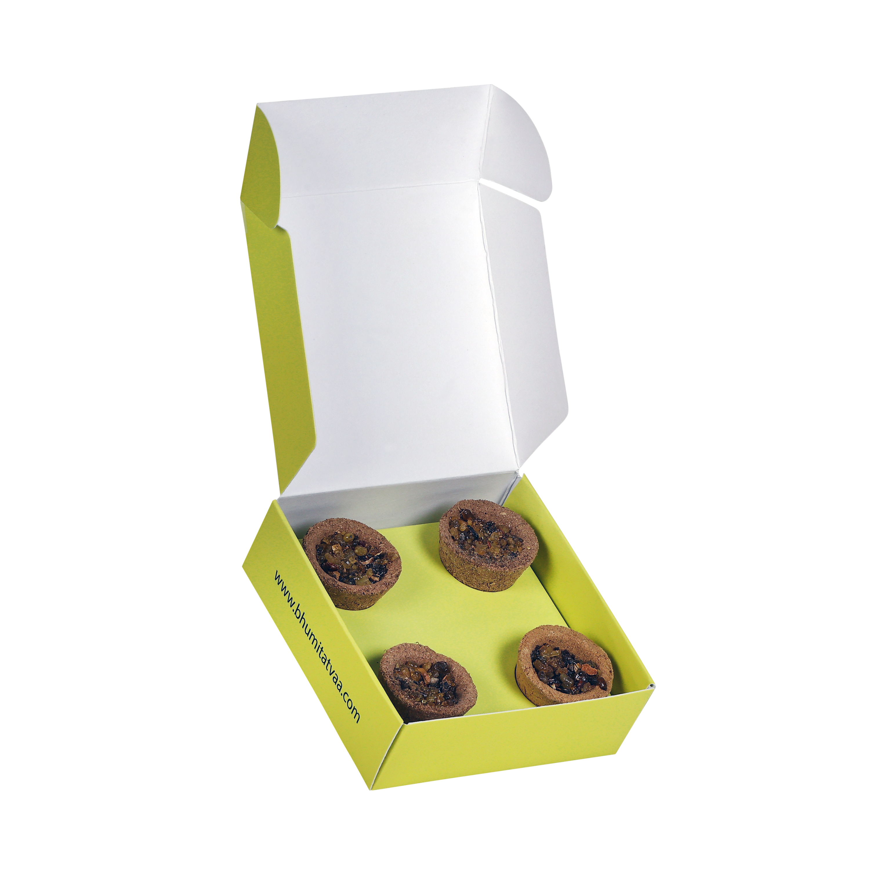 Bhumi Tatvaa Havan Cups 4 pcs Open Box