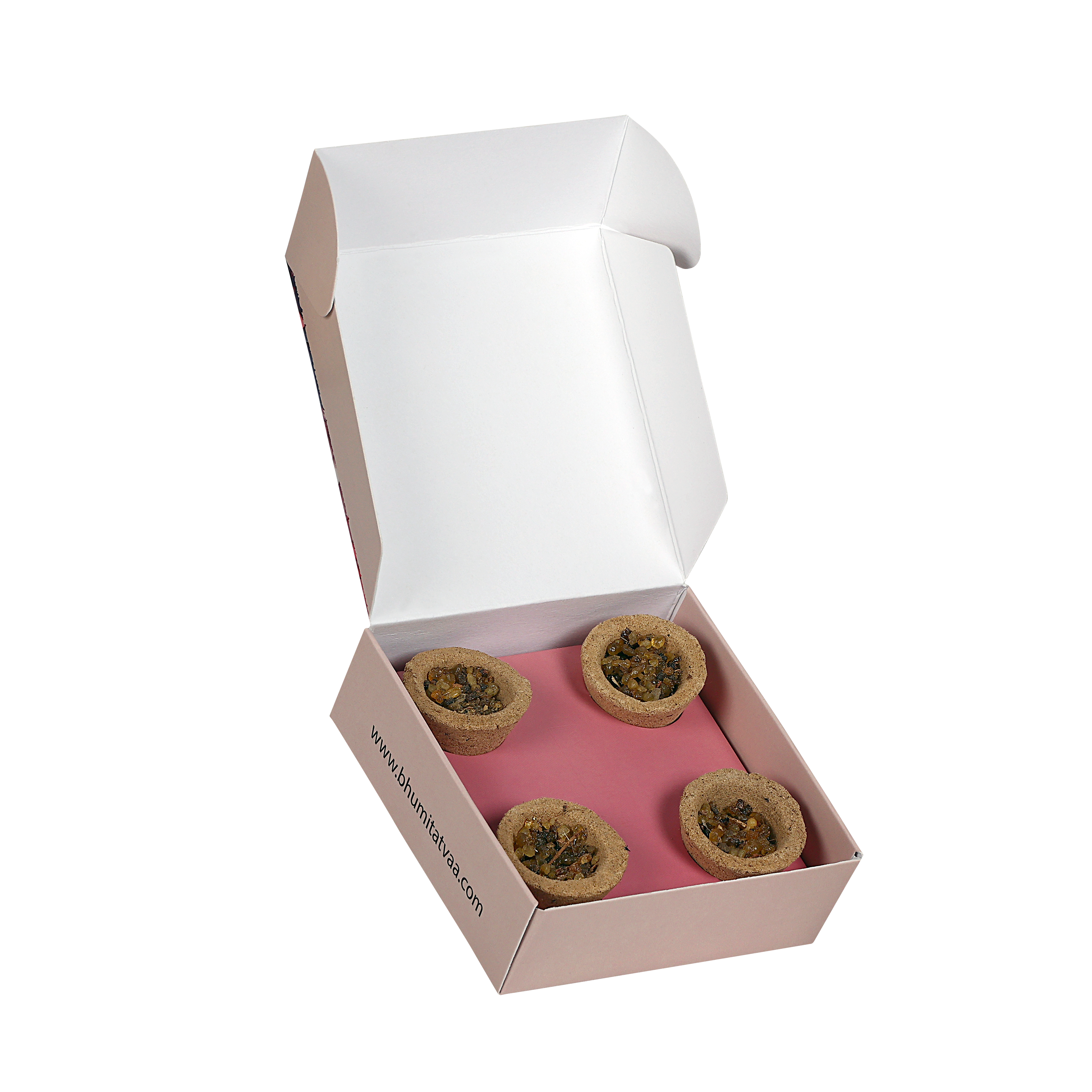 Sambrani Havan Cups – 4 Cups with Stand | Bhumi Tatvaa