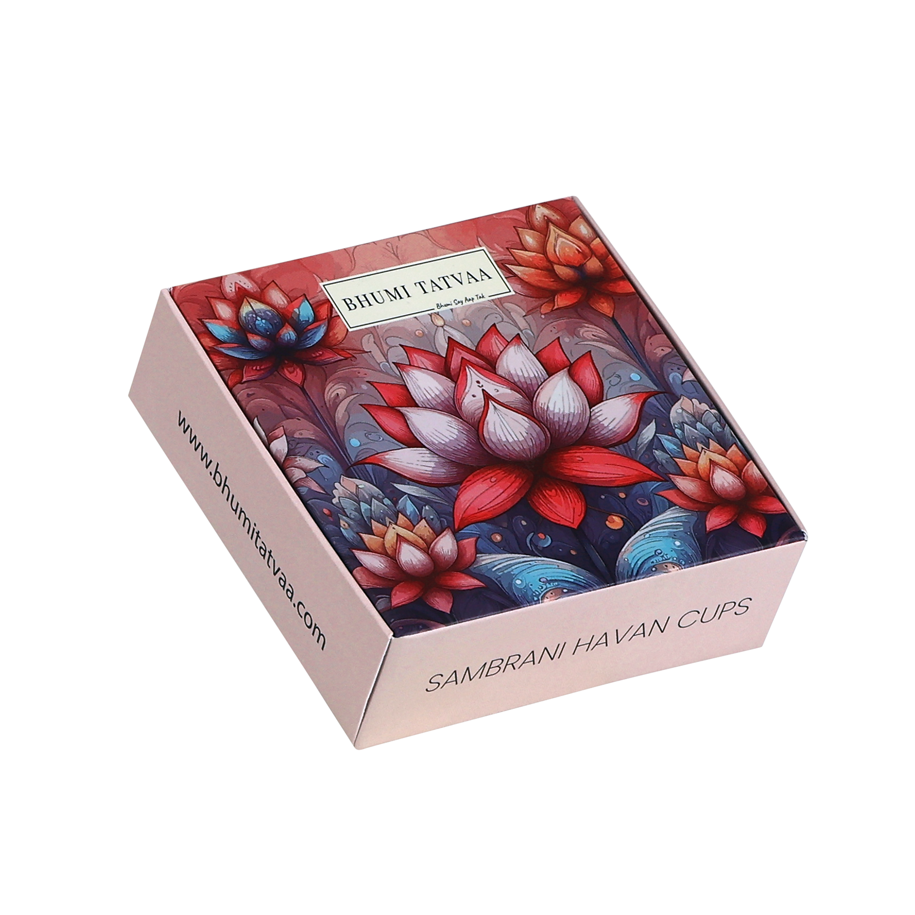 Sambrani Havan Cups – 4 Cups with Stand | Bhumi Tatvaa