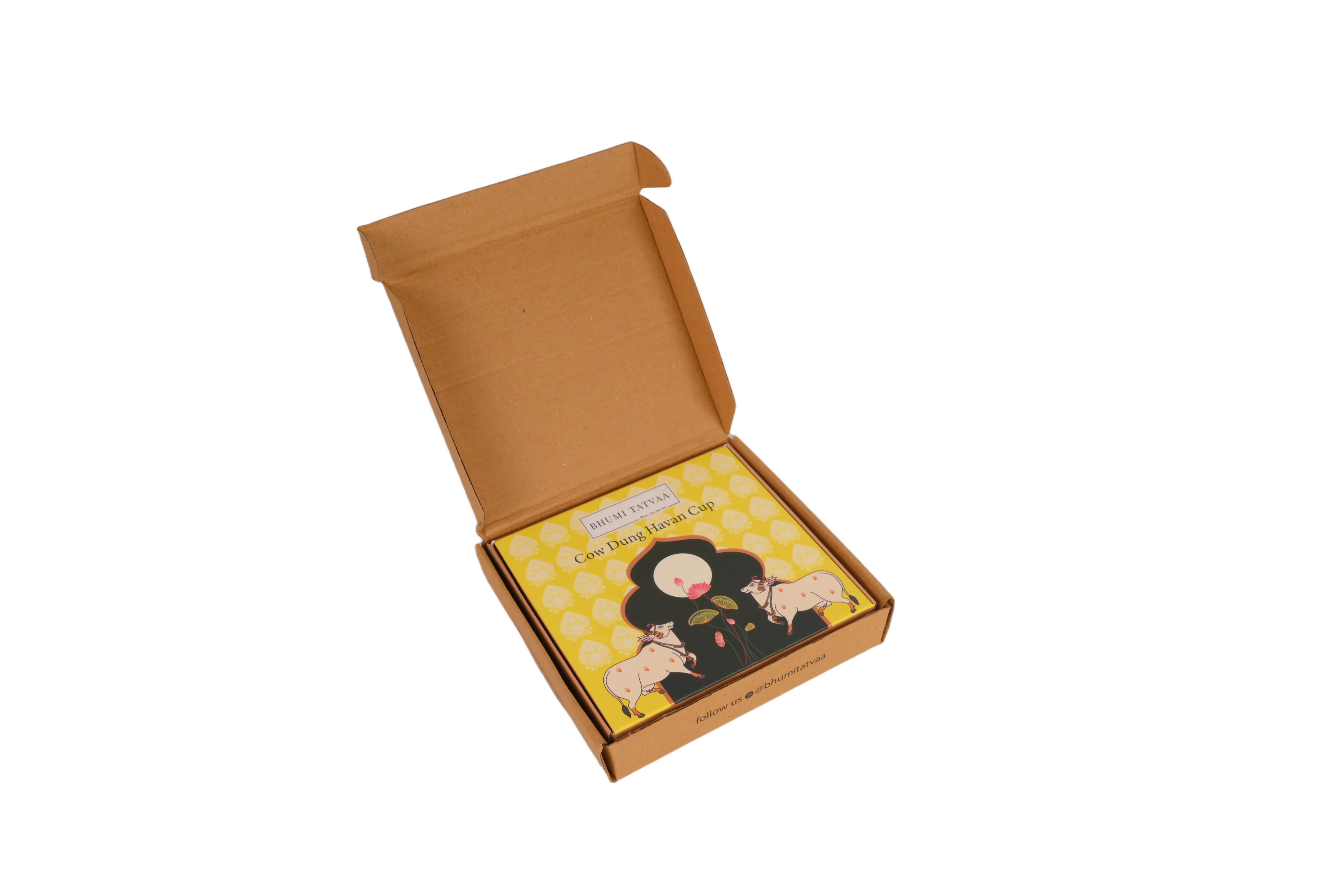 Bhumi Tatvaa Cow Dung Havan Cups Top View