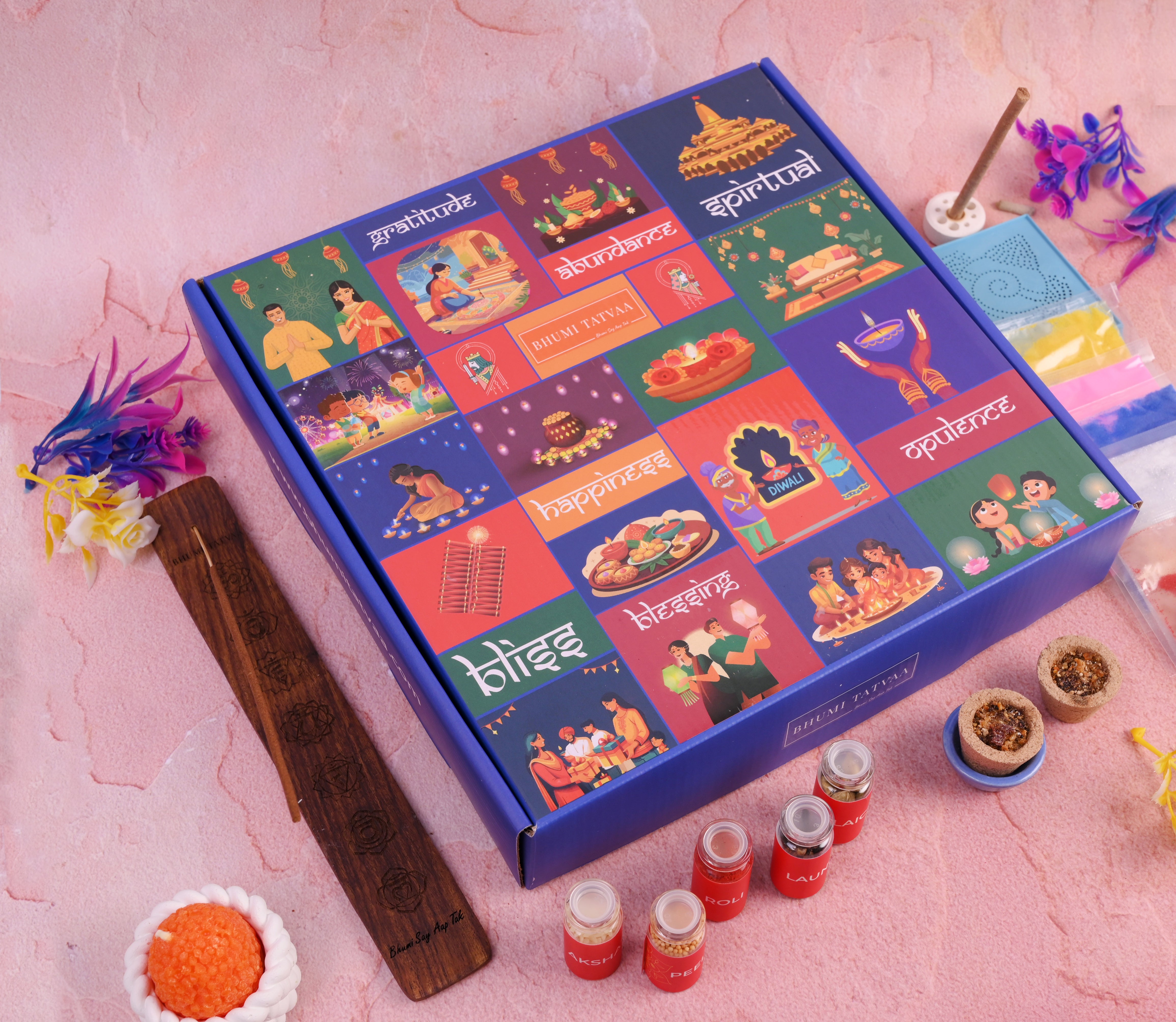Abundance Box – Warner & Spencer Festive Wellness & Pooja Gift Set - II | Bhumi Tatvaa
