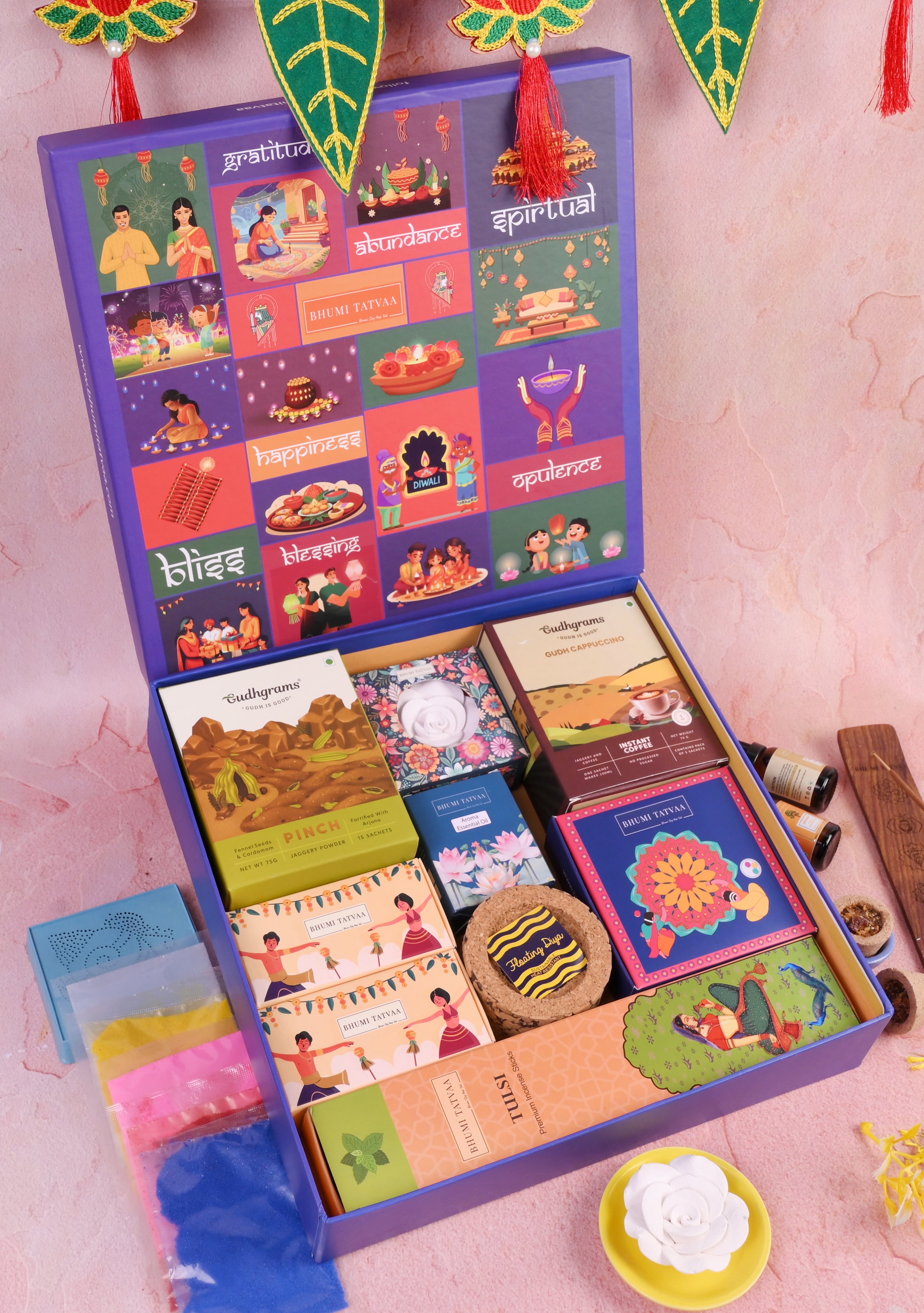 Abundance Box – Warner & Spencer Festive Wellness & Pooja Gift Set - I | Bhumi Tatvaa