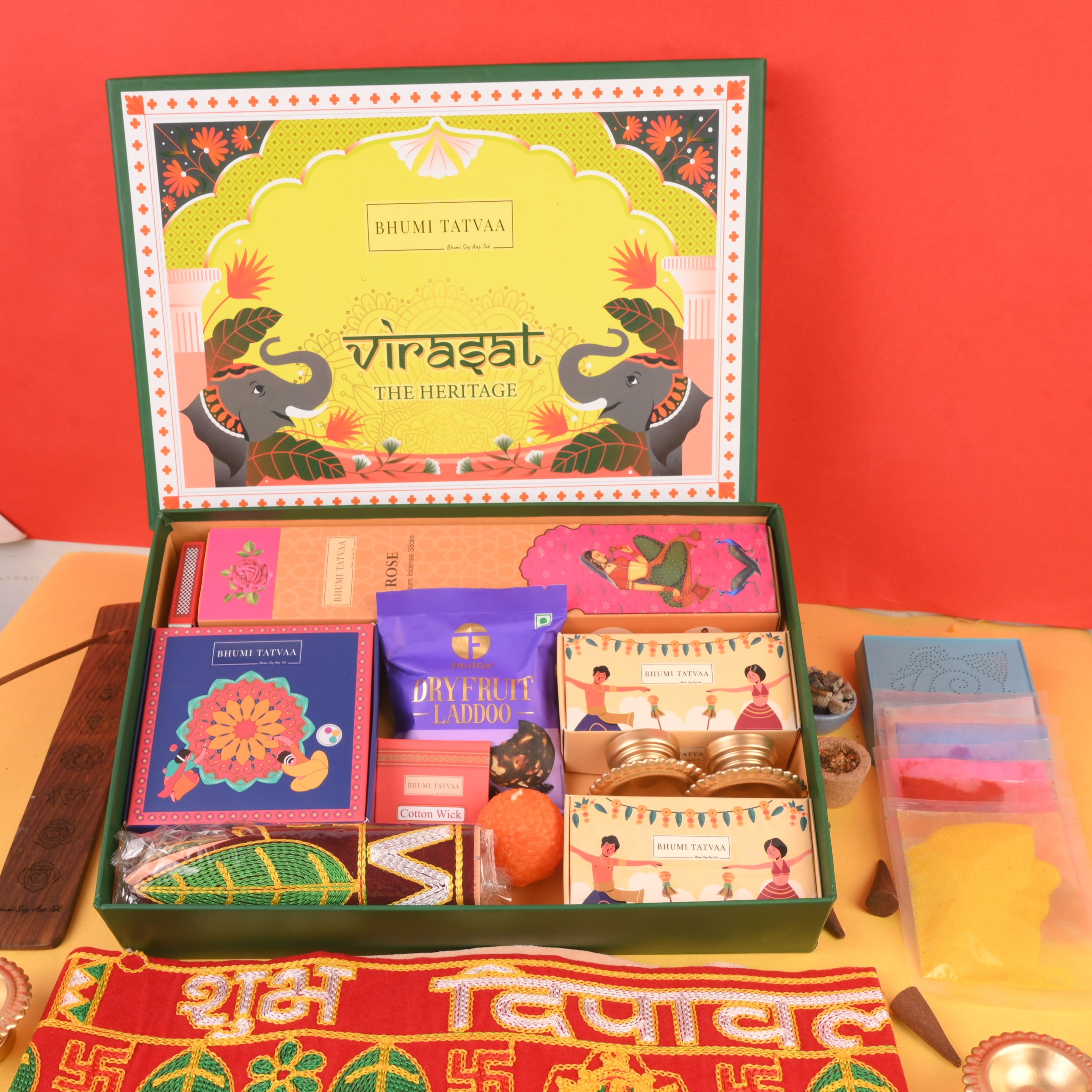 Virasat Box – Complete Pooja & Festive Gift Set - V | Bhumi Tatvaa