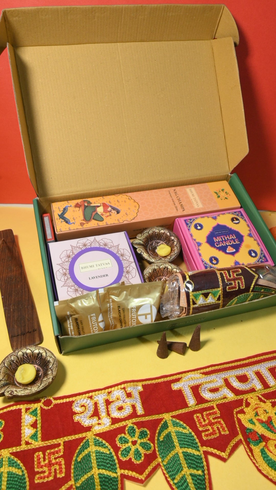 Virasat Box – Compact Pooja & Festive Gift Set - VI | Bhumi Tatvaa