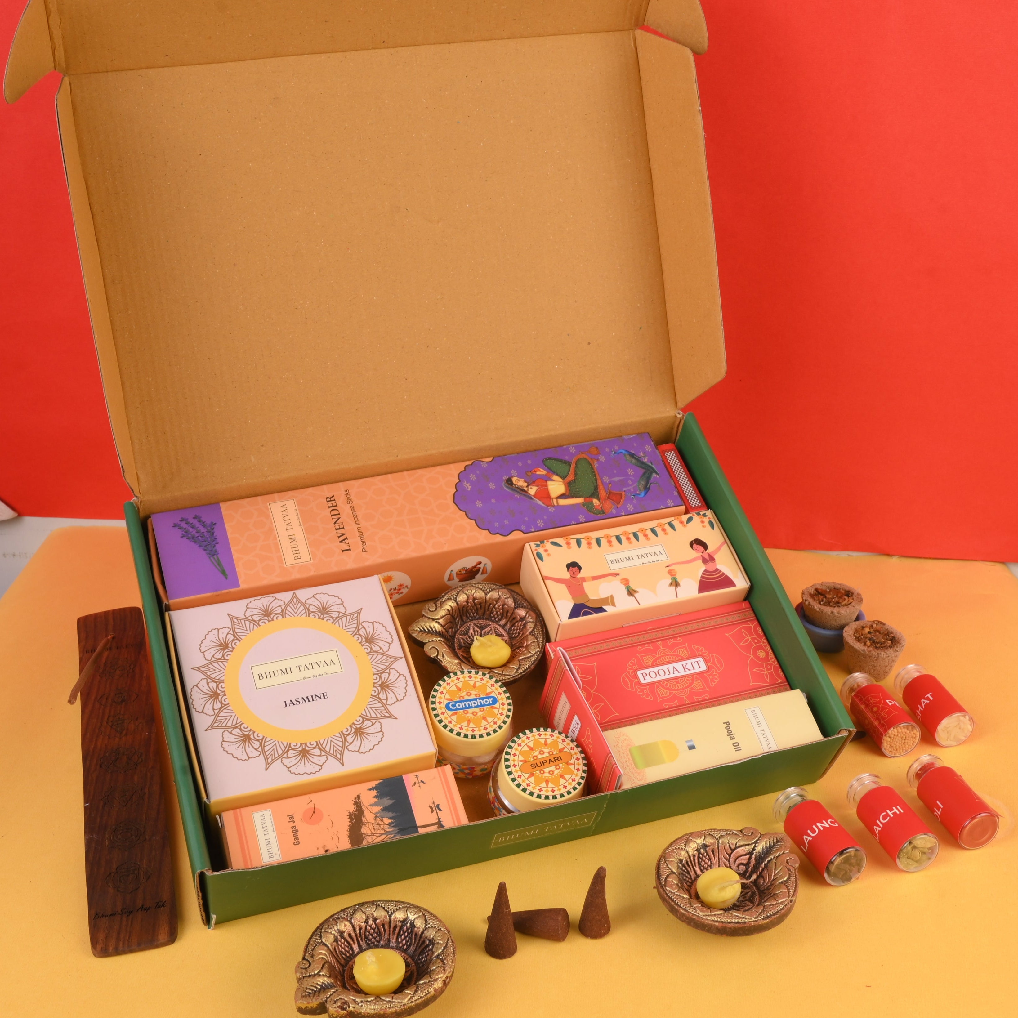 Virasat Box – Compact Pooja & Festive Gift Set - VII | Bhumi Tatvaa