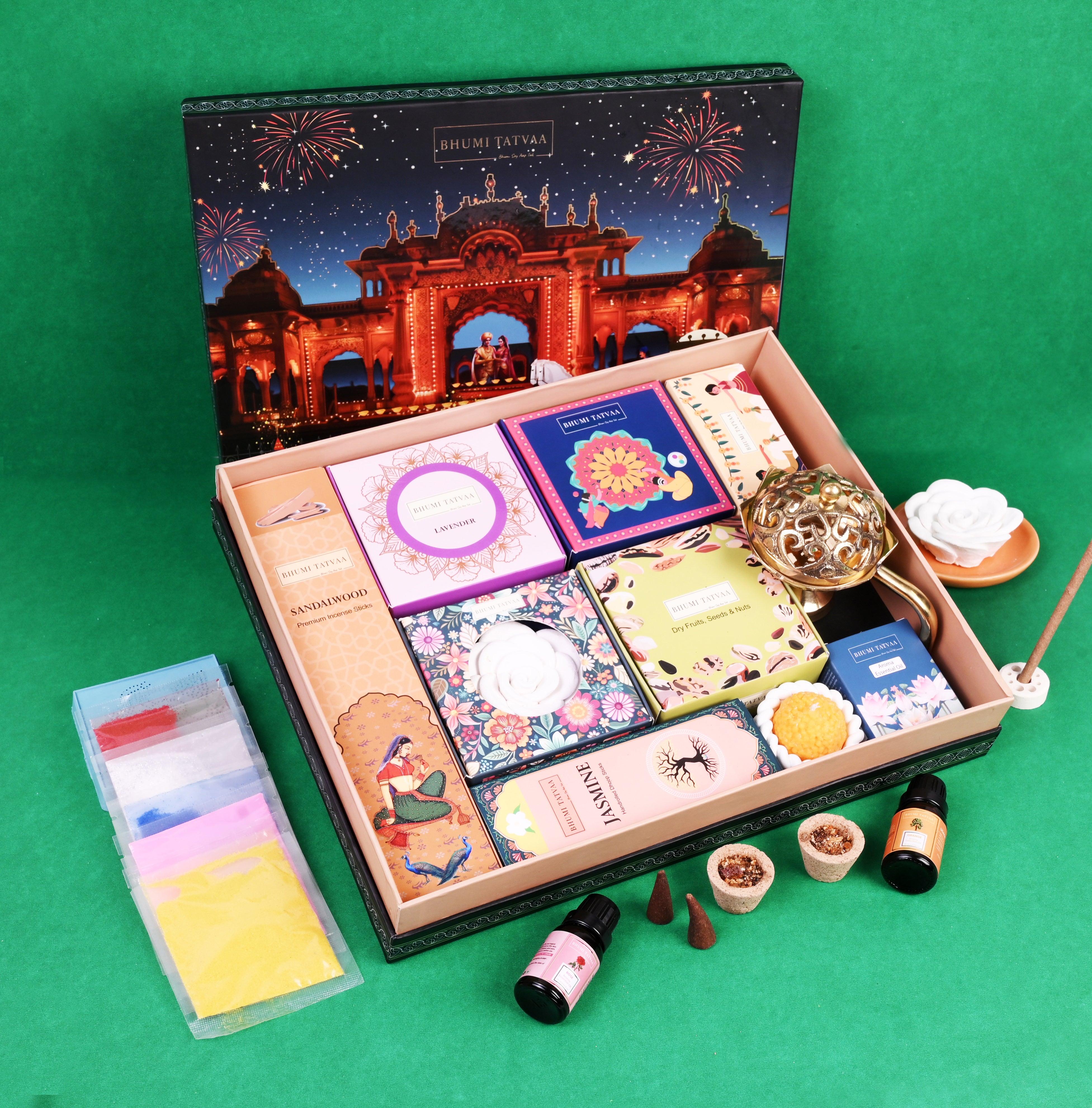 Celebrations Box – Luxury Wellness, Pooja & Festive Gift Hamper Set - V | Bhumi Tatvaa
