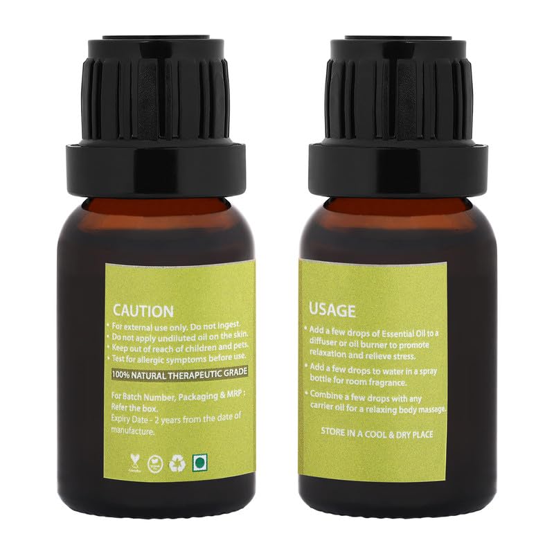 Bhumi Tatvaa Lemon and Ylang-Ylang Essential Oil | Pure Aromatic Oil for Relaxing Fragrance | Ideal for Diffusers, Massage & Everyday Use | Natural Lemon & Ylang-Ylang Scent - Pack of 2 - 15ml Each