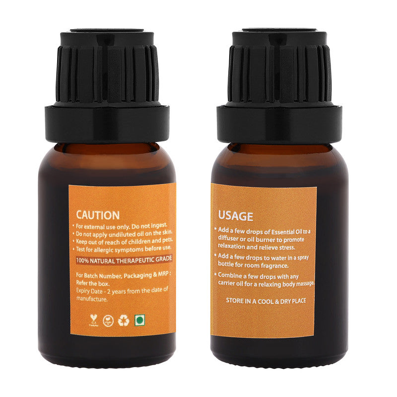 Bhumi Tatvaa Orange Essential Oil | Pure Aromatic Oil for Relaxing Fragrance | Ideal for Diffusers, Massage, and Everyday Use | Natural Orange Scent - Pack of 2 - 15ml Each