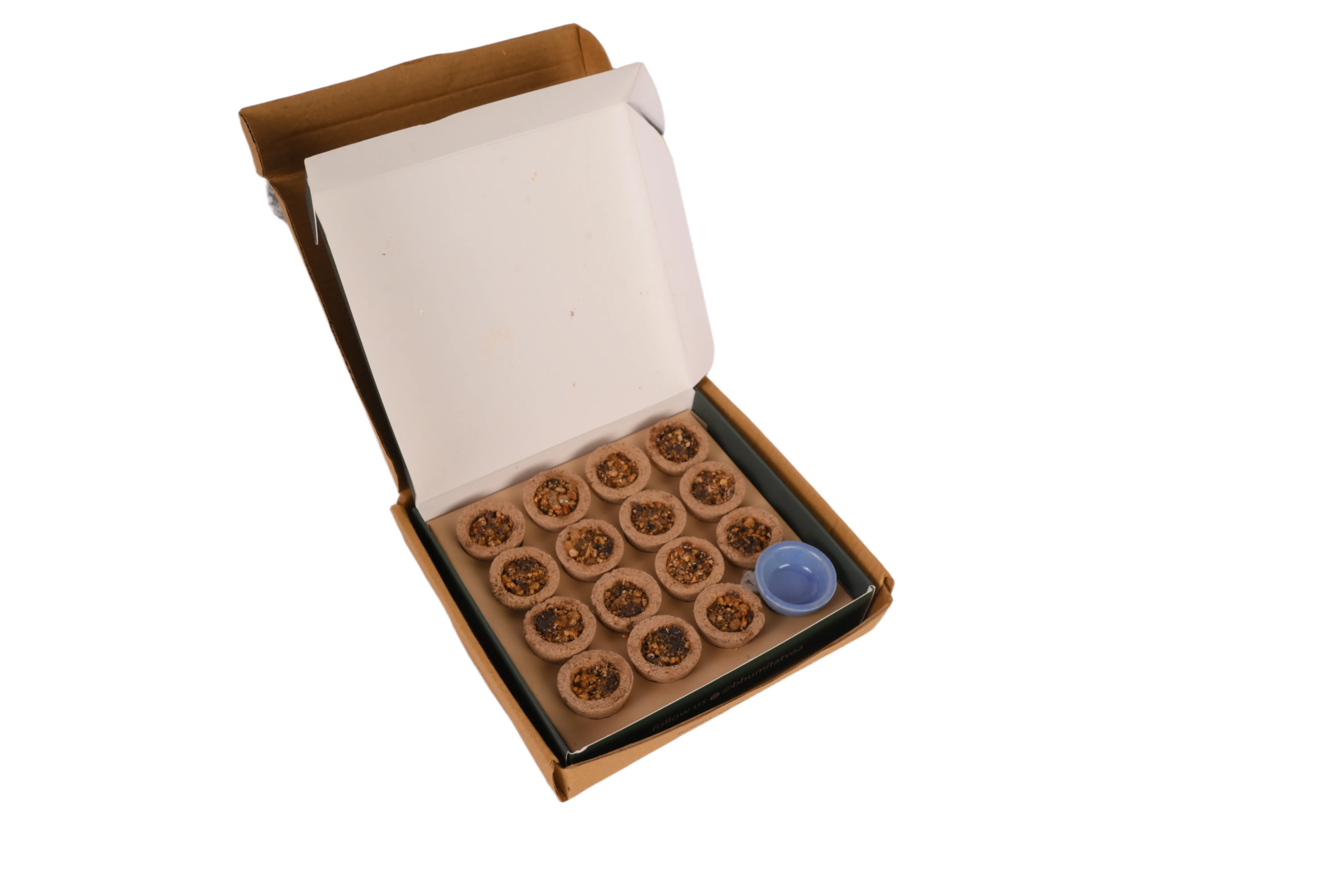 Sambrani Havan Cups – 15 Cups with Stand | Bhumi Tatvaa