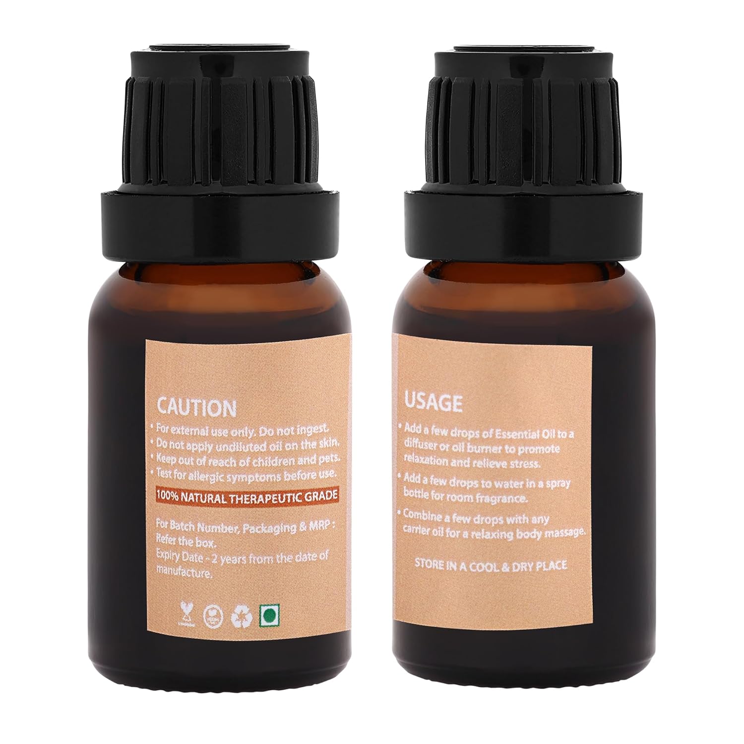 Bhumi Tatvaa Frankincense Essential Oil | Pure Aromatic Oil for Relaxing Fragrance | Ideal for Diffusers, Massage, and Everyday Use | Natural Frankincense Scent - Pack of 2 - 15ml Each